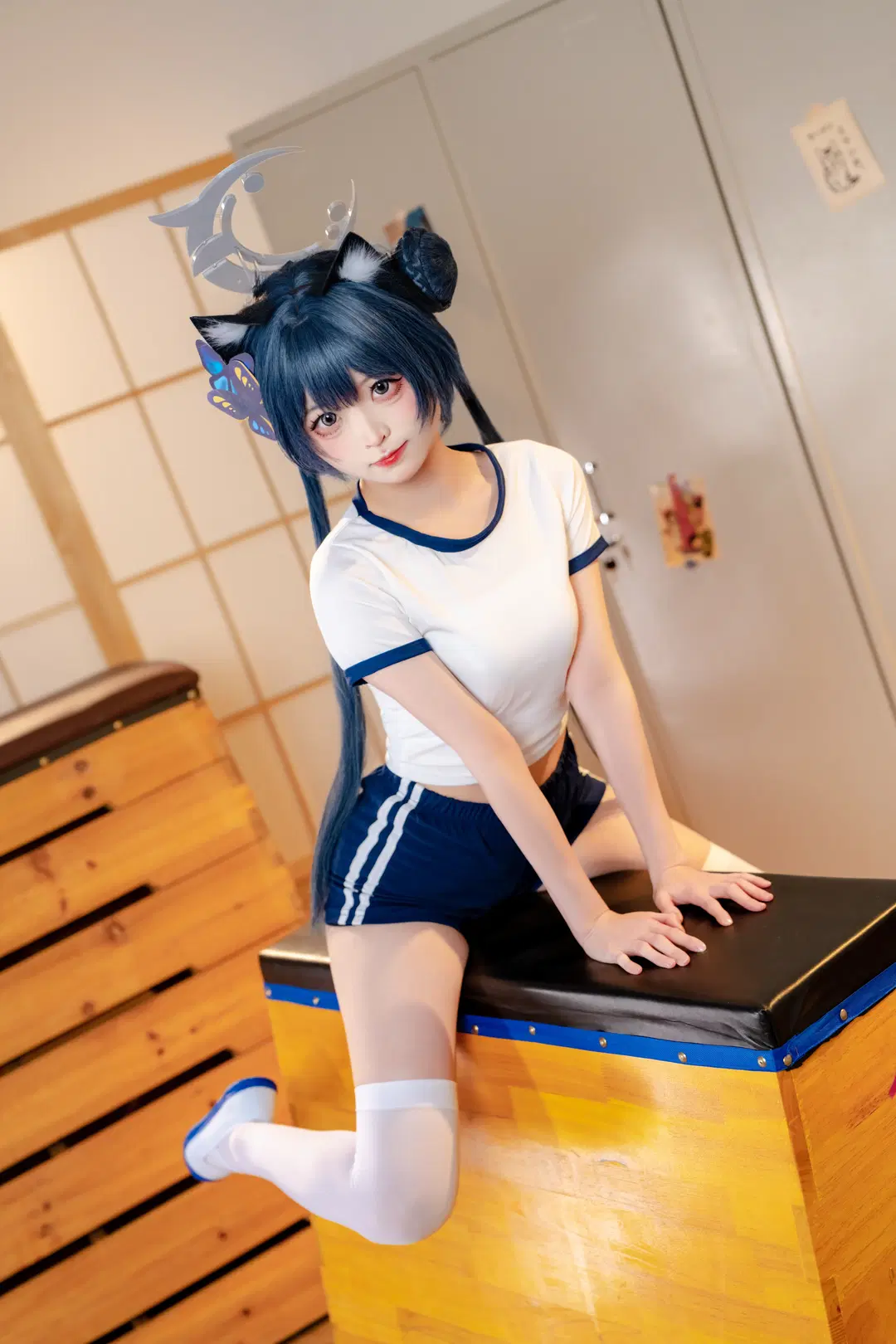 【キサキ コスプレ】ブルーアーカイブ 体操服少女の体育館の日常 - 冷暖不营业 - 2枚目