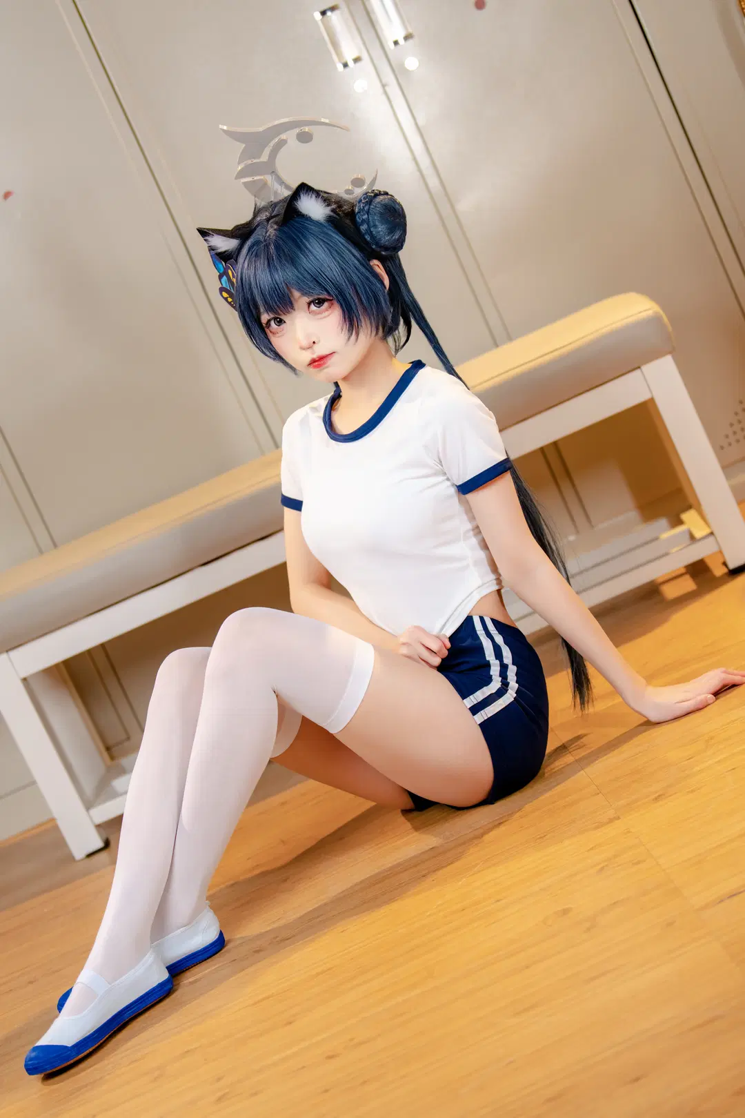 【キサキ コスプレ】ブルーアーカイブ 体操服少女の体育館の日常 - 冷暖不营业 - 3枚目