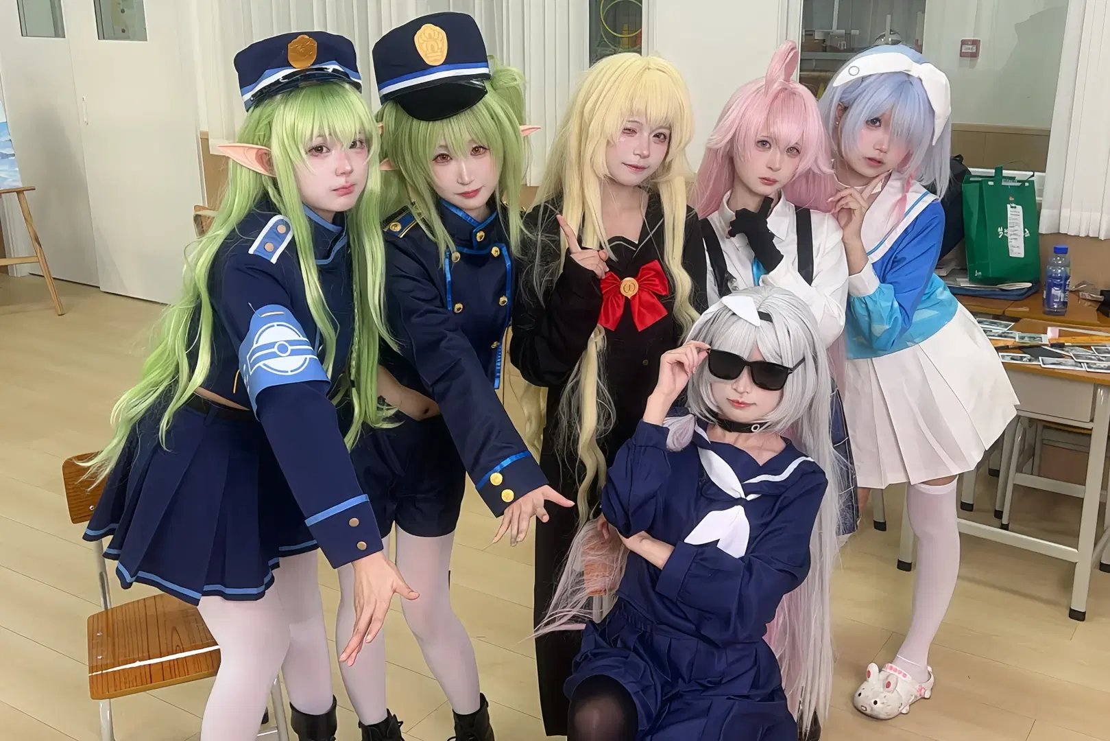 蔚蓝档案, 白丝, 阿罗娜cos, 星野cos, 二次元团片