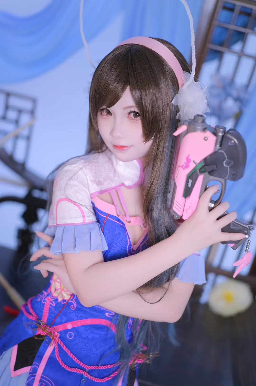【D.Va cos】守望先鋒宋哈娜旗袍同人超絕wink - AAA快门工沐师傅 - 第2張