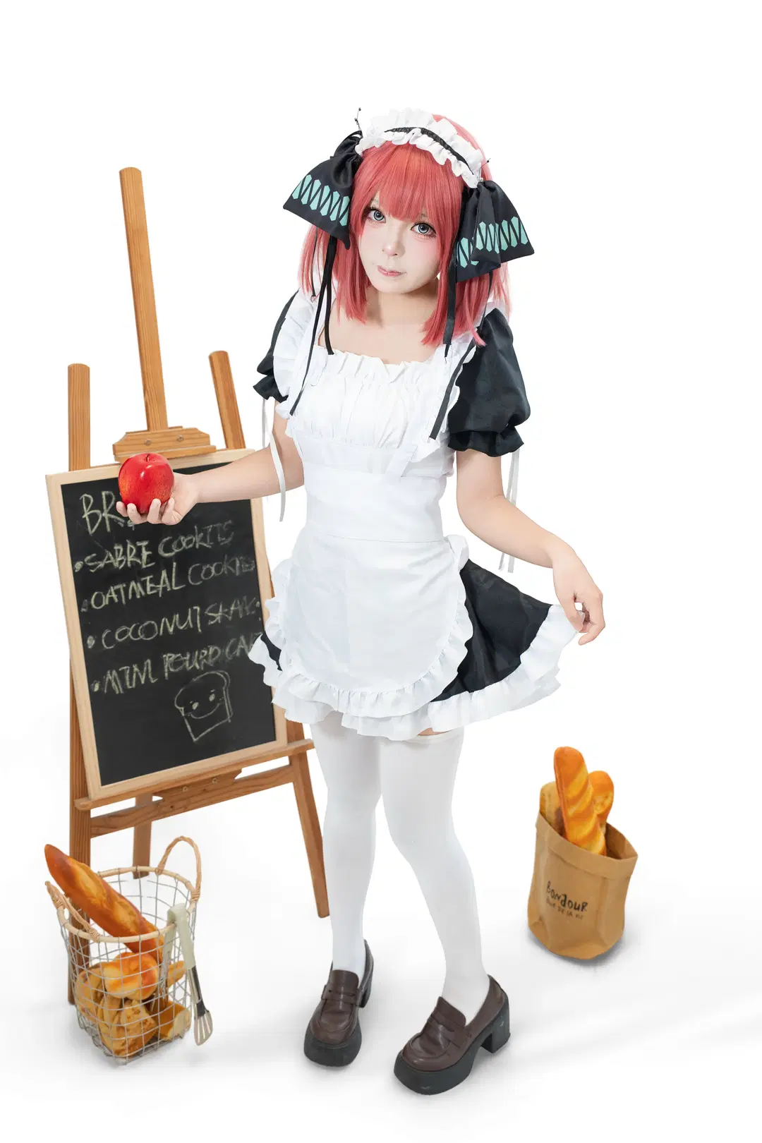 二次元, 白丝, 五等分的花嫁, 中野二乃cos