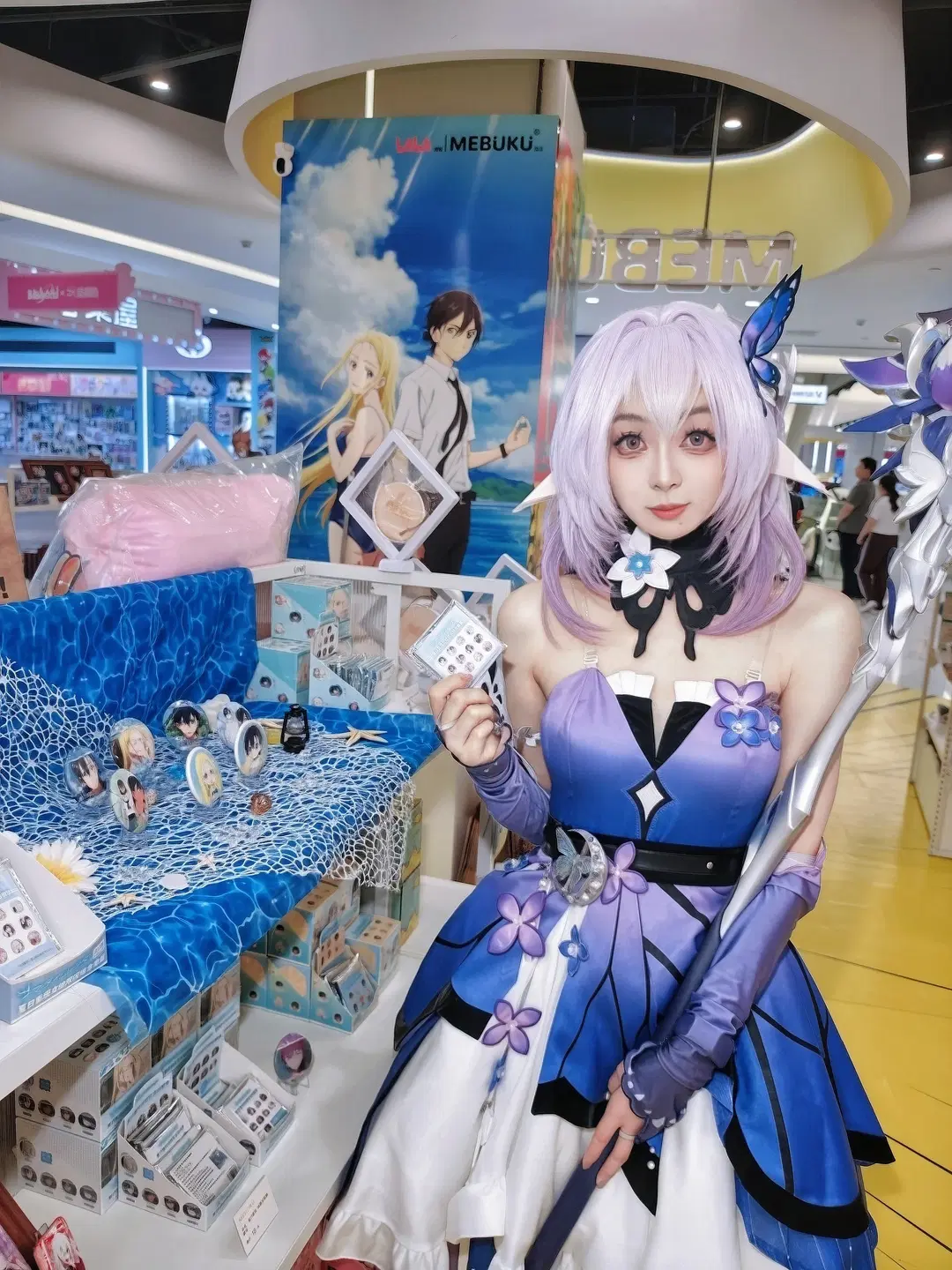 Visiting the MEBUKU pop-up store: This purple butterfly cosplay is so photogenic! by 灵时雪 - Image 8