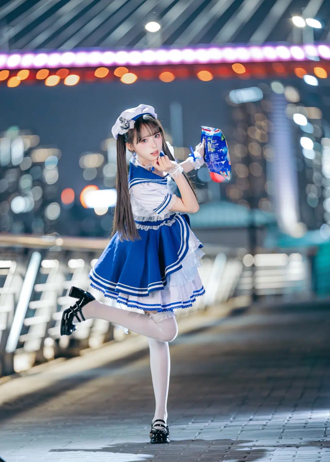 江风与夜灯，这套蓝白水手风打歌服太让人头秃了 - 蒋书剑（2.0） - 第4张