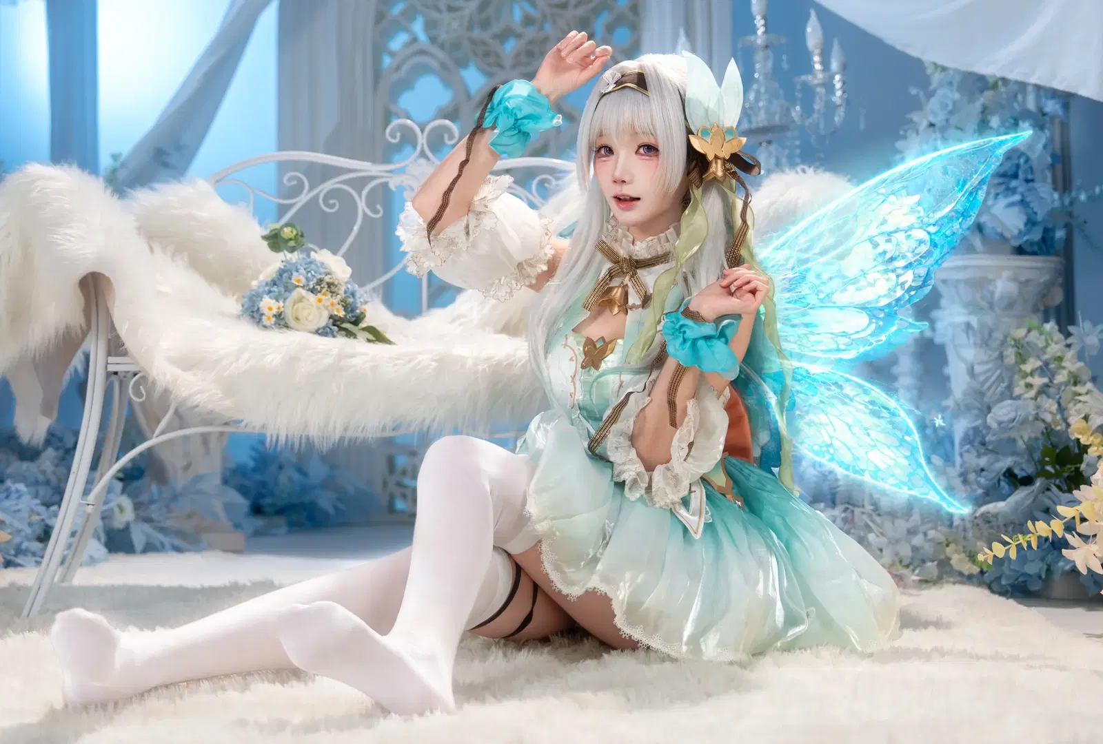 Honkai: Star Rail, Firefly cosplay, White stockings