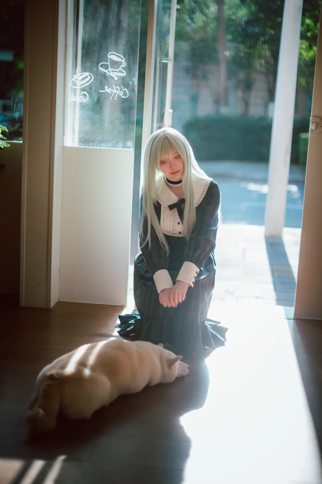 [Wakaba Mutsumi cosplay] Serene Afternoon of Ave Mujica: Mutsumi rice in a Cafe by 云间glow📷 - Image 6