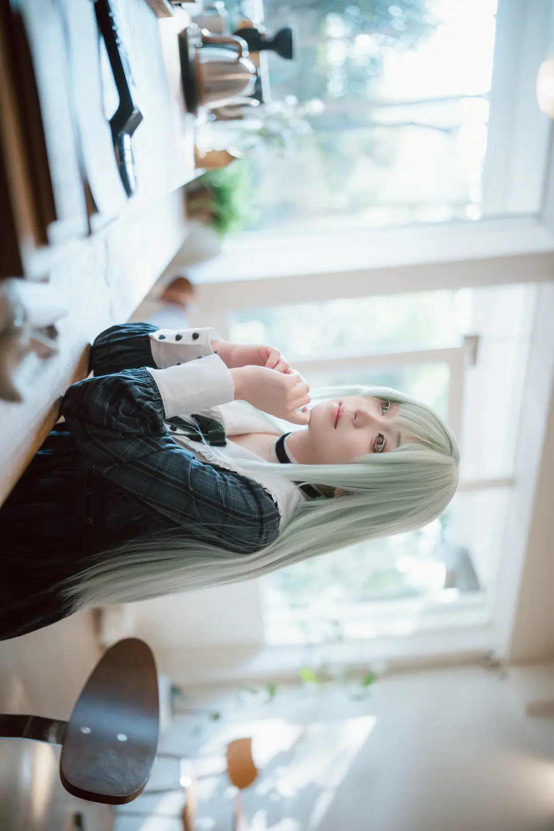 [Wakaba Mutsumi cosplay] Serene Afternoon of Ave Mujica: Mutsumi rice in a Cafe by 云间glow📷 - Image 7