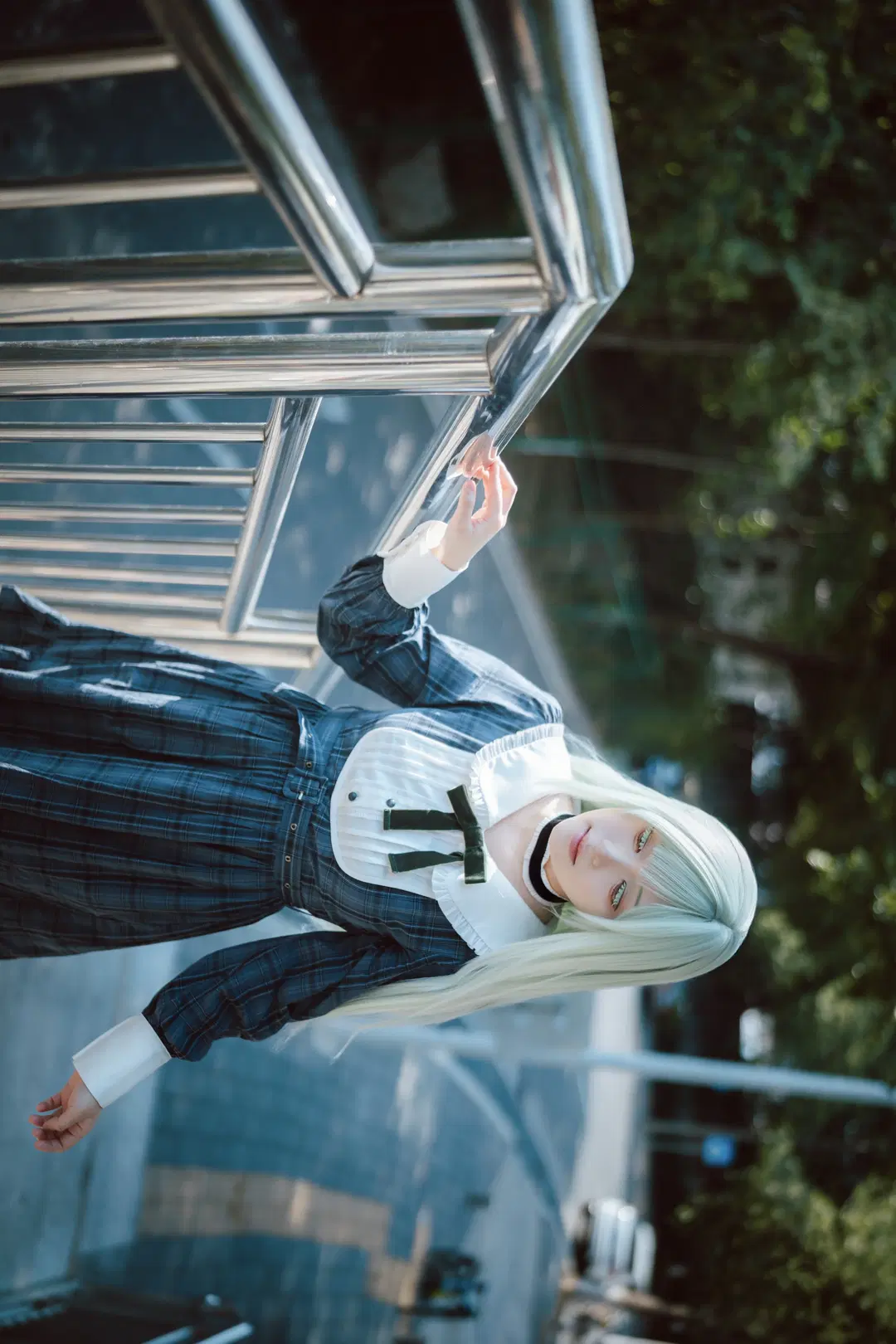 [Wakaba Mutsumi cosplay] Serene Afternoon of Ave Mujica: Mutsumi rice in a Cafe by 云间glow📷 - Image 8