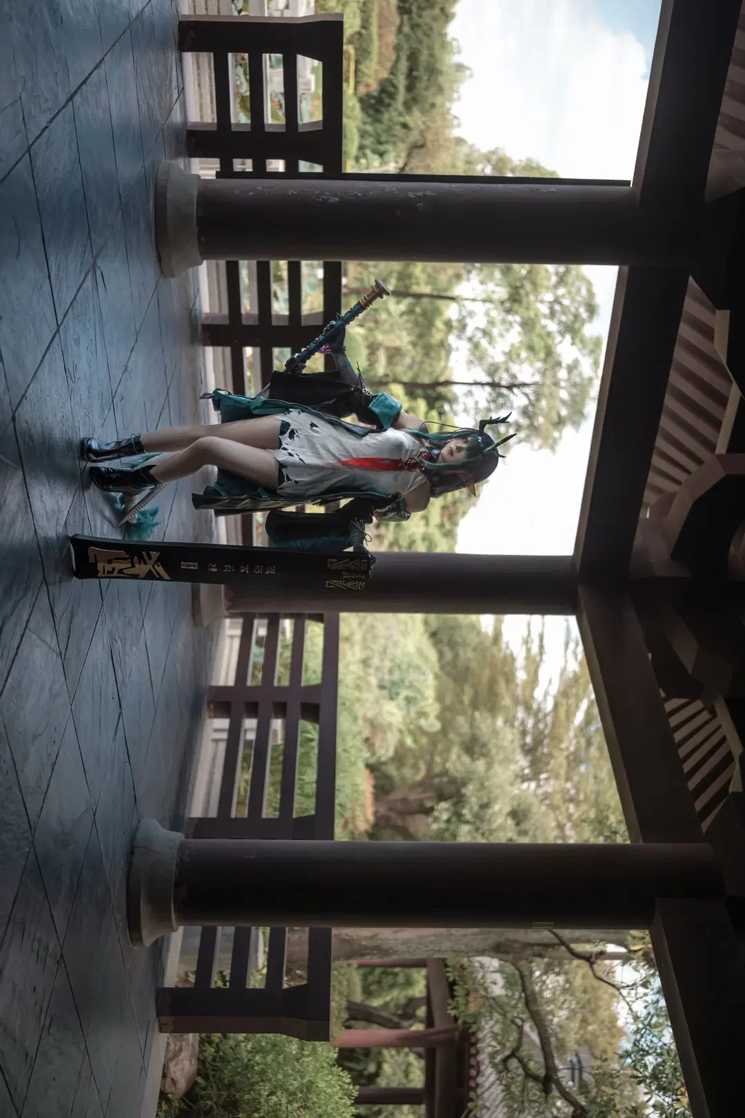 【シーコスプレ】アークナイツ 歳相の美しき佇まい、庭園の回廊に広がる水墨の幻境 - 云间glow📷 - 10枚目