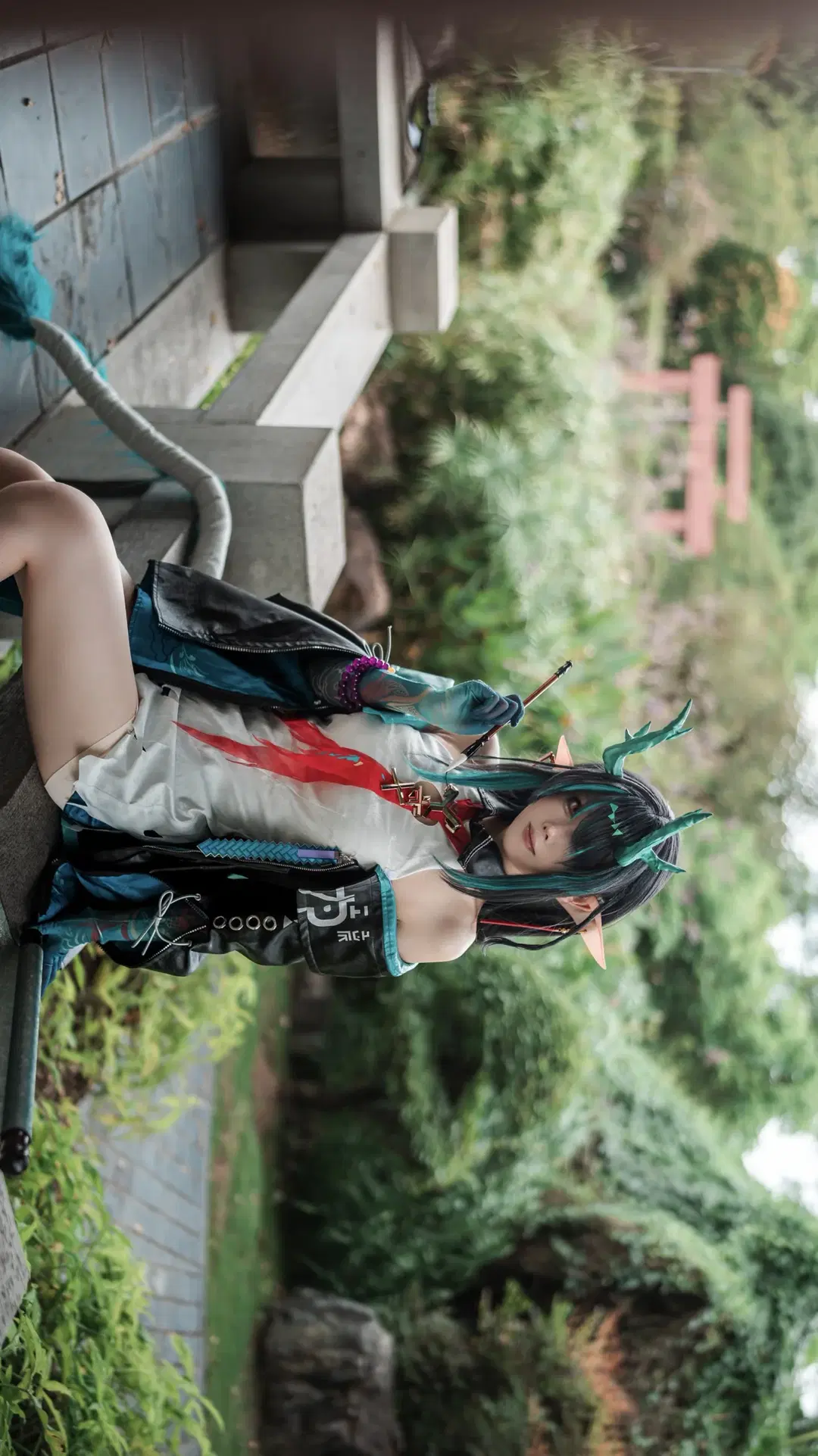 【シーコスプレ】アークナイツ 歳相の美しき佇まい、庭園の回廊に広がる水墨の幻境 - 云间glow📷 - 12枚目