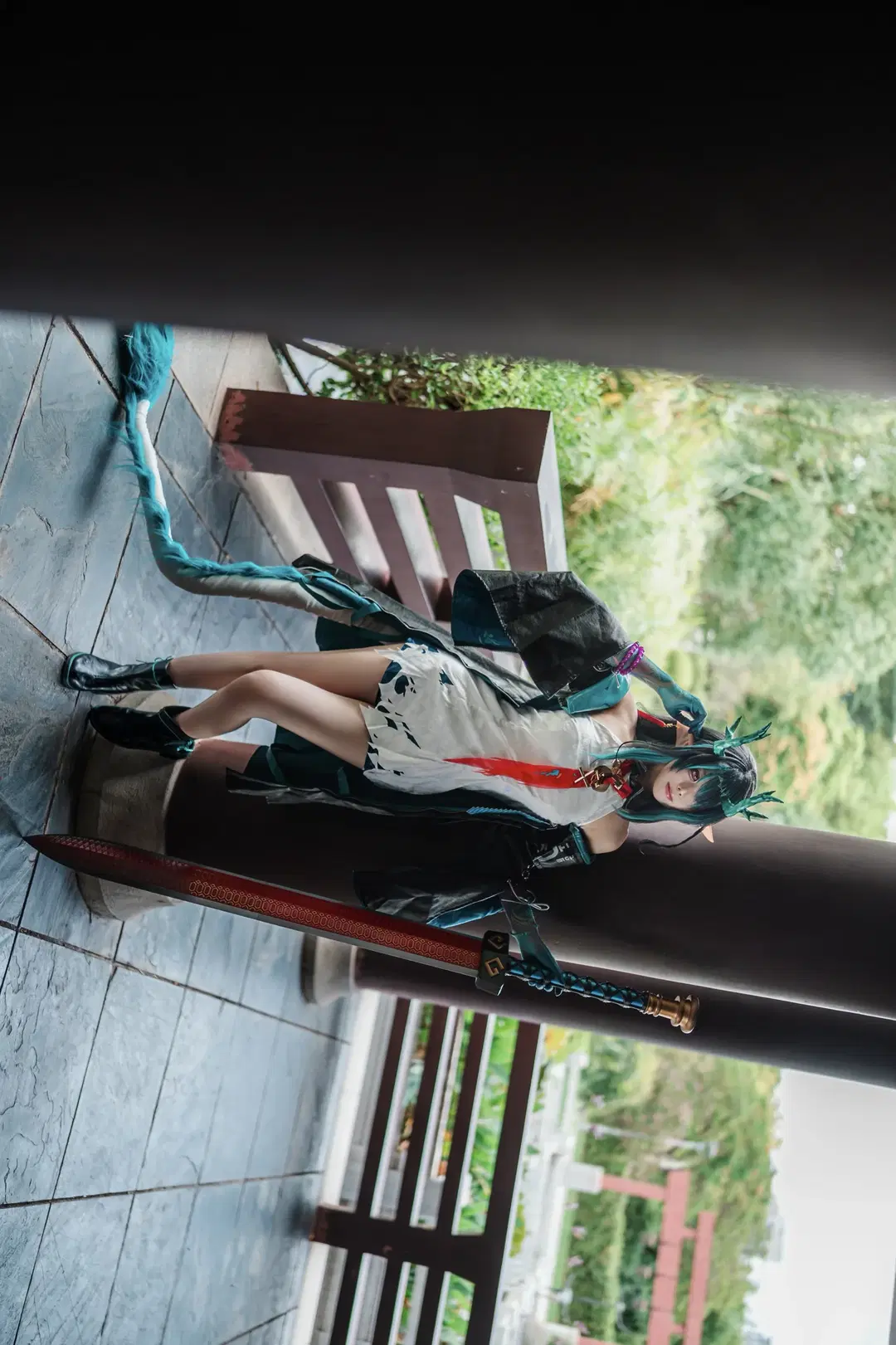 【シーコスプレ】アークナイツ 歳相の美しき佇まい、庭園の回廊に広がる水墨の幻境 - 云间glow📷 - 8枚目