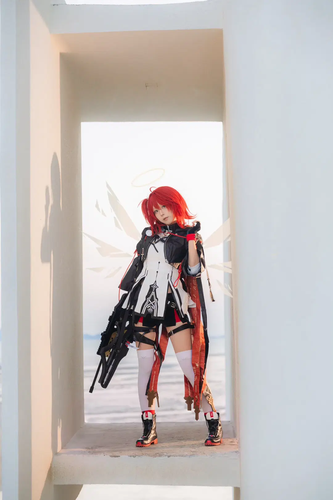 【新约能天使cos】明日方舟里的纯白几何战斗天使 - 云间glow📷 - 第3张