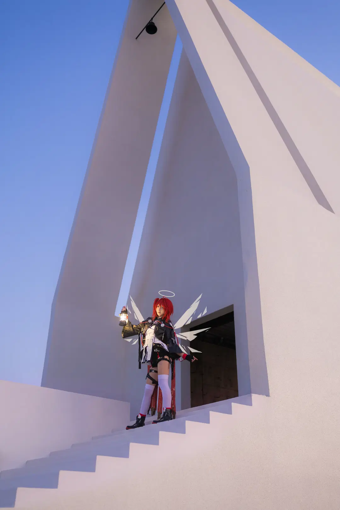 【新约能天使cos】明日方舟里的纯白几何战斗天使 - 云间glow📷 - 第6张