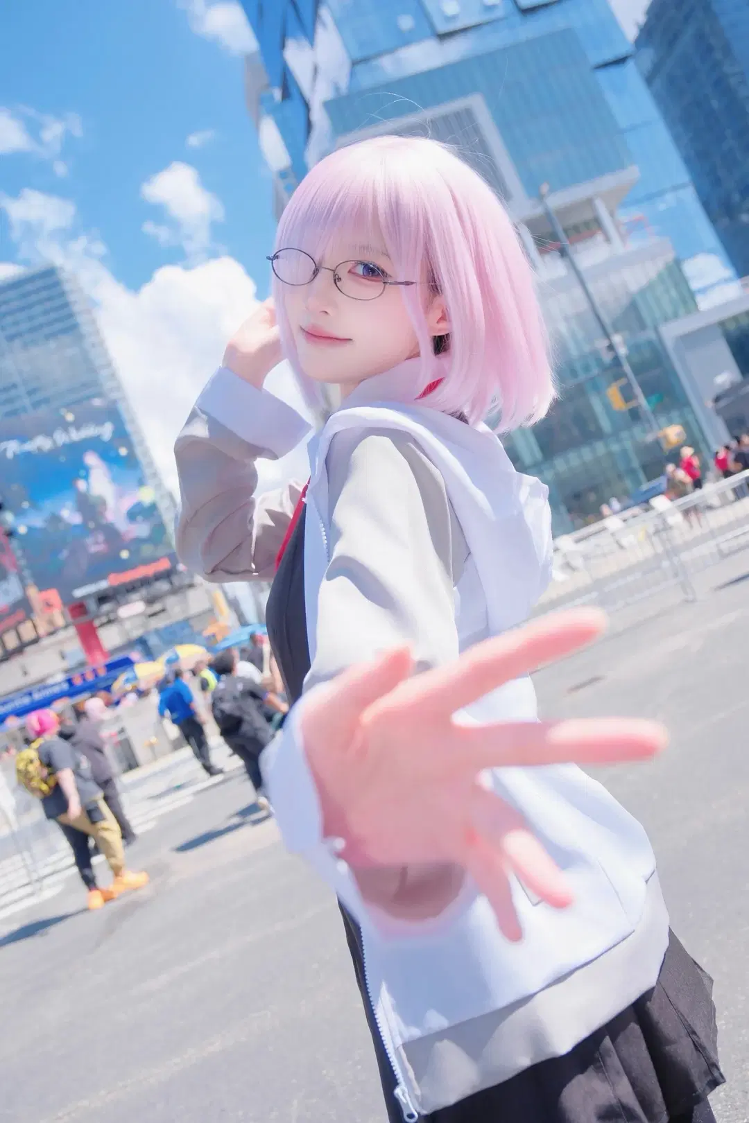 Fate/Grand Order, Street snap, Fate/Grand Order, Mash cosplay, Glasses