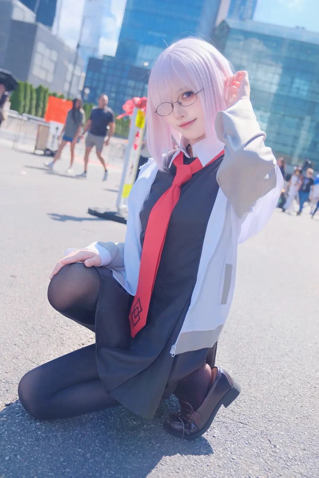 cosplay, 漫展, FGO, 黑絲, 瑪修cos