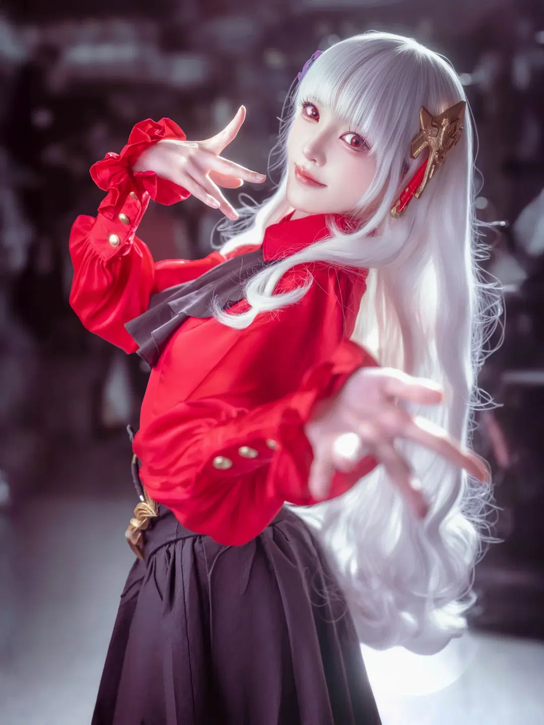 【伊什塔尔cos】Fate/strange Fake 场照速报，红黑经典穿搭的极致呈现 - 汐纸纸 - 第2张