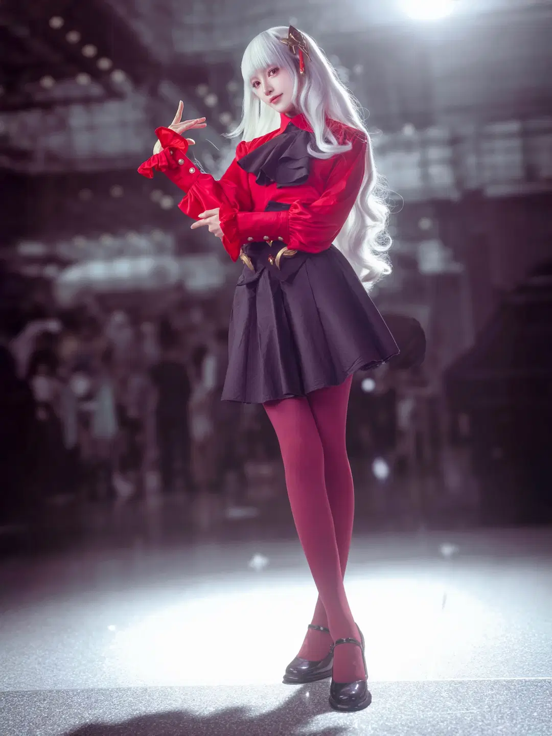 【伊什塔尔cos】Fate/strange Fake 场照速报，红黑经典穿搭的极致呈现 - 汐纸纸 - 第3张