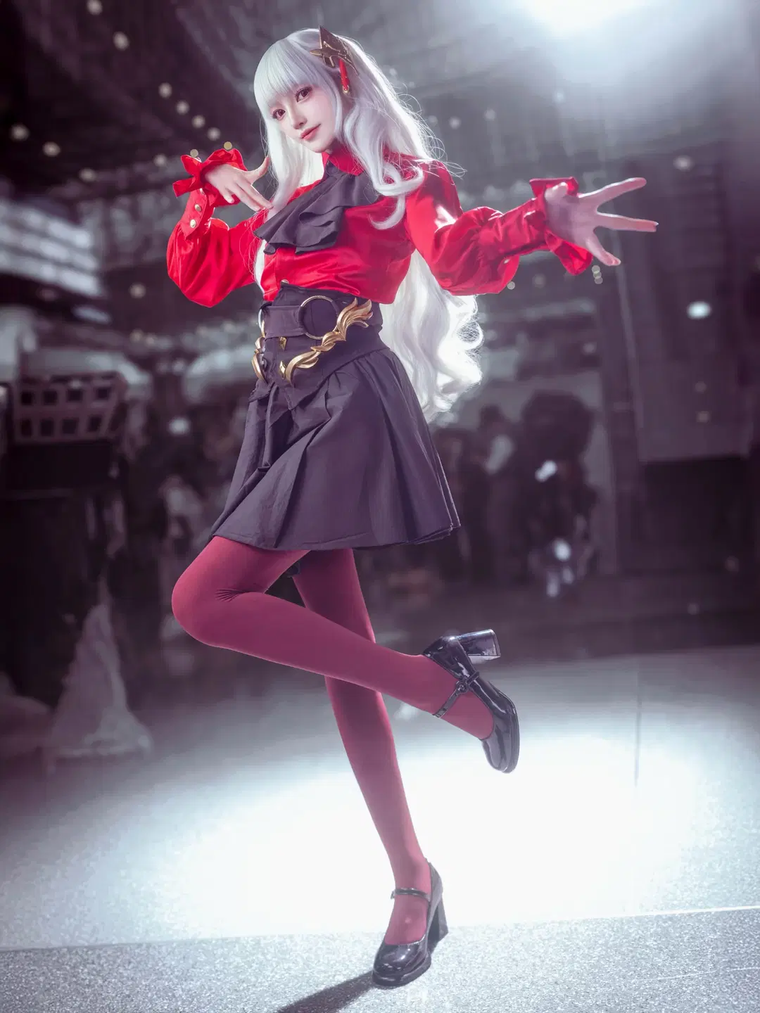 【伊什塔尔cos】Fate/strange Fake 场照速报，红黑经典穿搭的极致呈现 - 汐纸纸 - 第4张