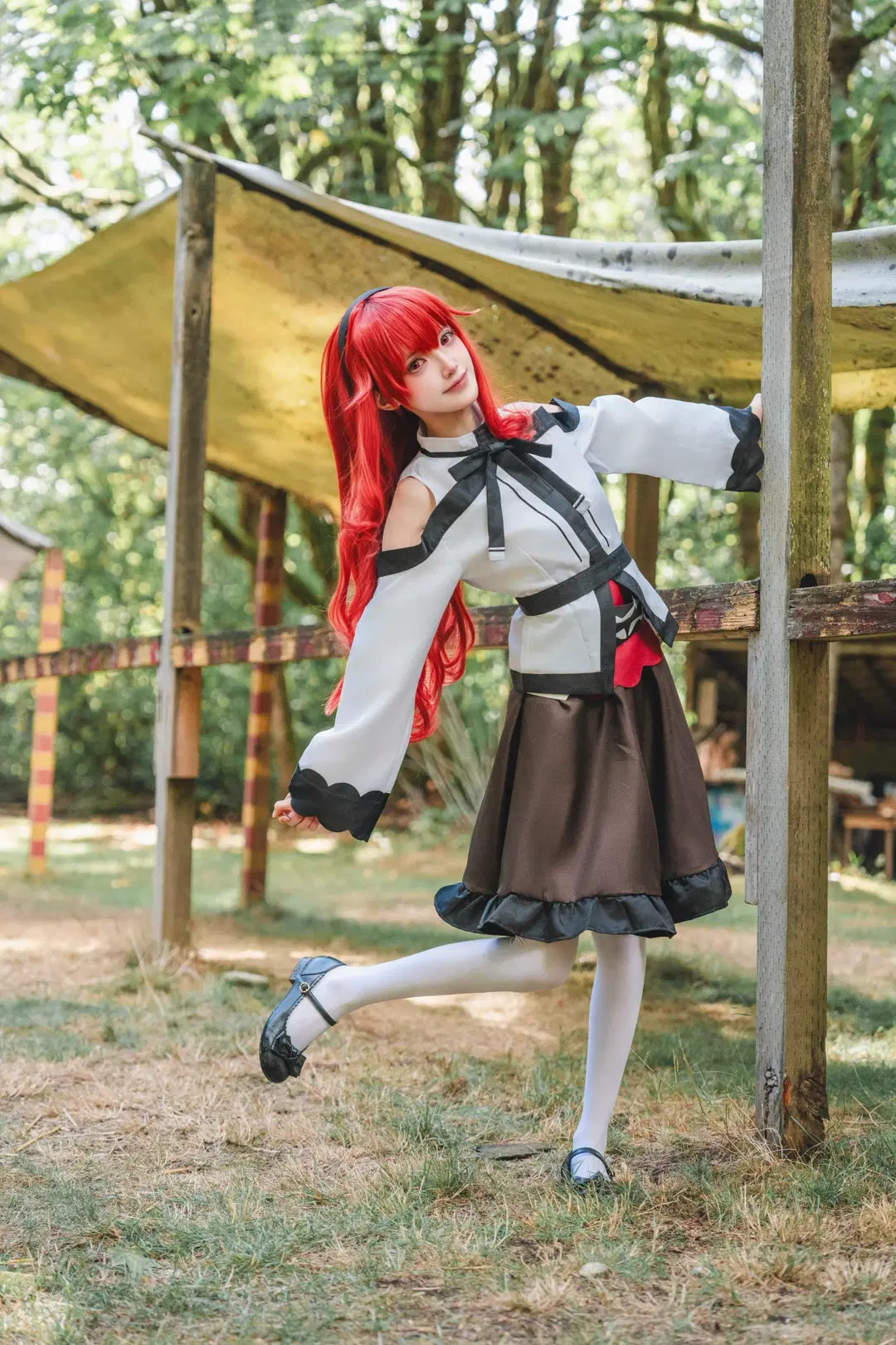 cosplay, 外景拍摄, 艾莉丝cos, 无职转生, 丝袜