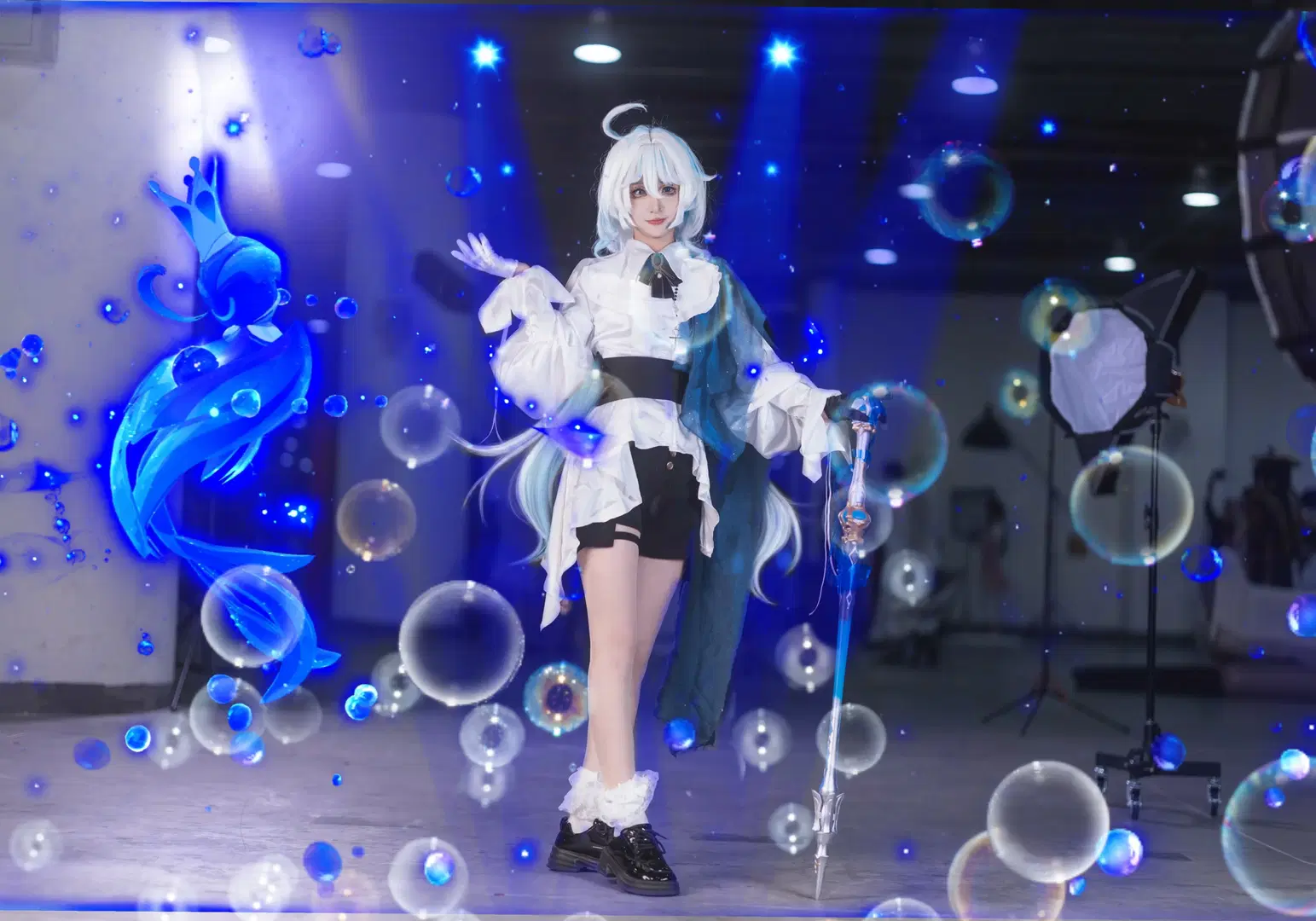 【芙寧娜cos】私設水元素魔法少女的漫展返圖 - 里河- - 第11張