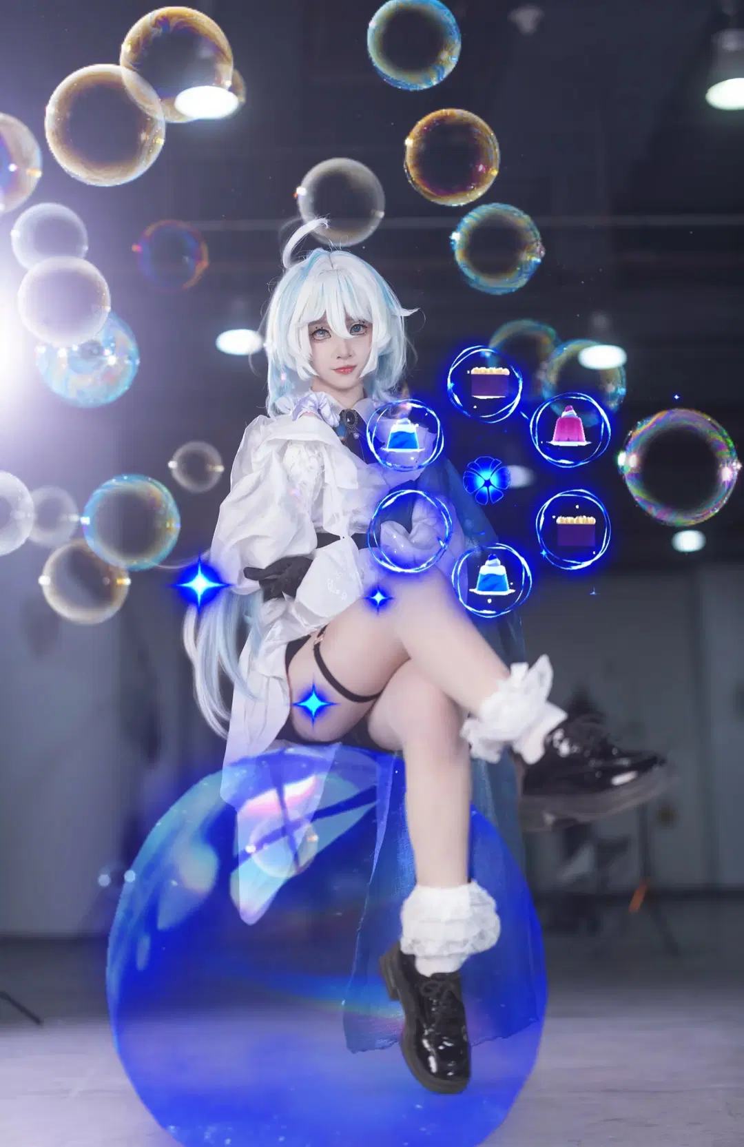 【芙寧娜cos】私設水元素魔法少女的漫展返圖
