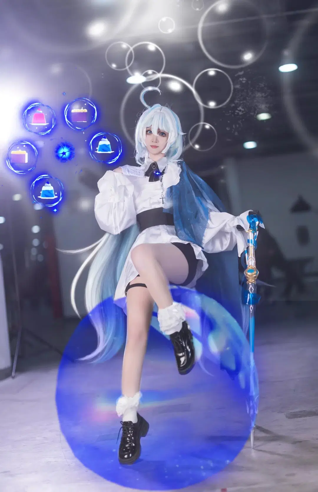 【芙寧娜cos】私設水元素魔法少女的漫展返圖 - 里河- - 第6張
