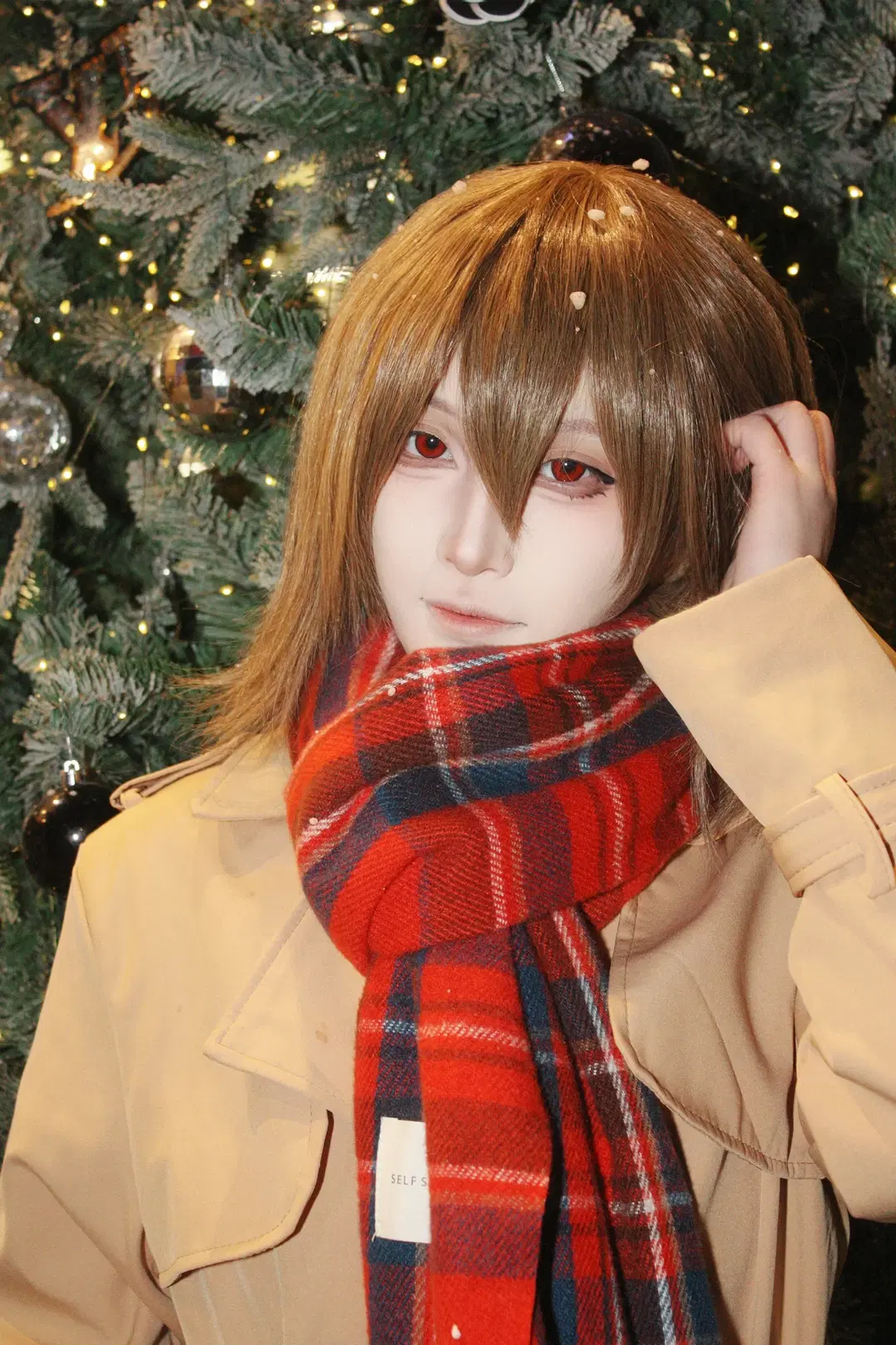 cosplay, 女神異聞錄5, 明智吾郎cos, 聖誕節cos, 明智吾郎冬裝