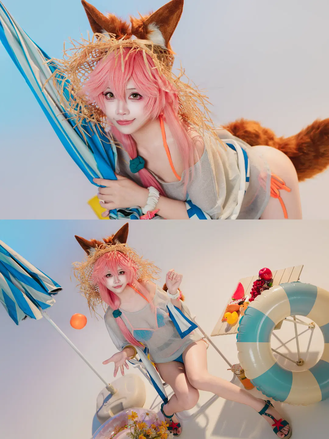 【玉藻前cos】命运冠位指定枪狐的夏日沙滩审判 - 萌萌的亚古兽HANS - 第3张
