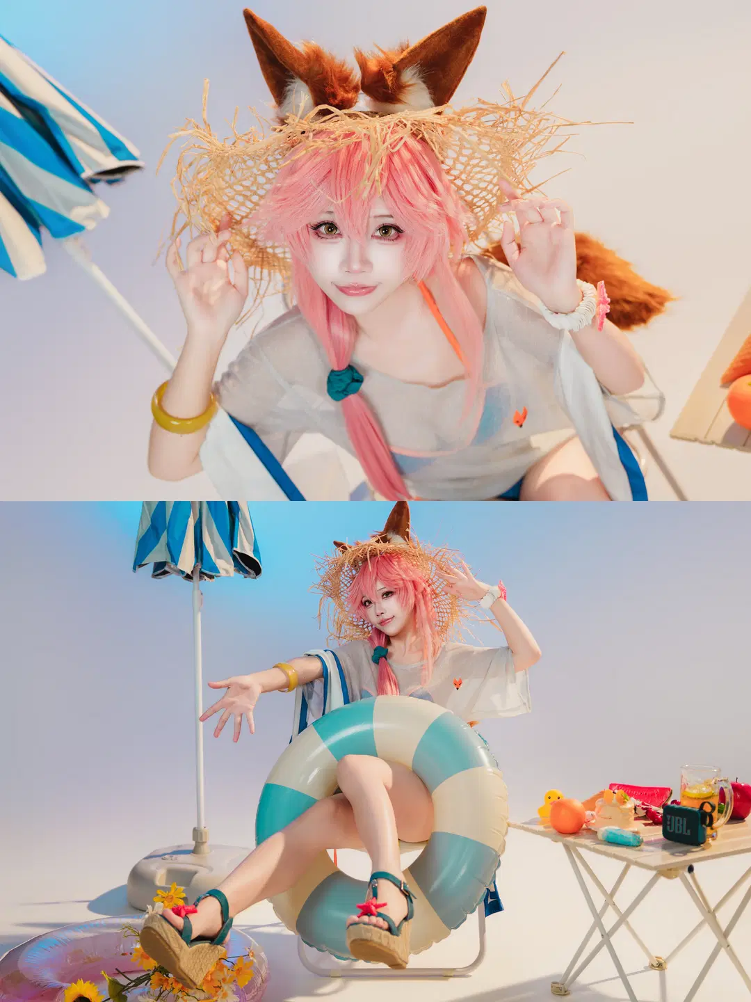 【玉藻前cos】命运冠位指定枪狐的夏日沙滩审判 - 萌萌的亚古兽HANS - 第5张