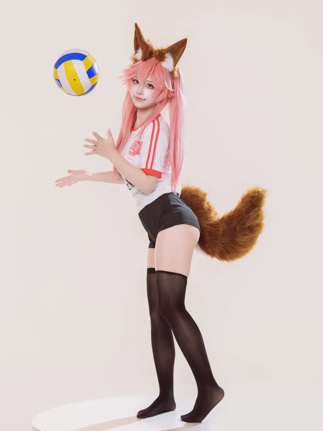 【玉藻の前 コスプレ】『Fate/Grand Order』白ホリ体操着の体育時間 - 萌萌的亚古兽HANS - 2枚目