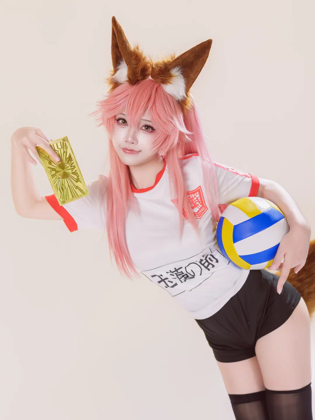【玉藻の前 コスプレ】『Fate/Grand Order』白ホリ体操着の体育時間 - 萌萌的亚古兽HANS - 4枚目
