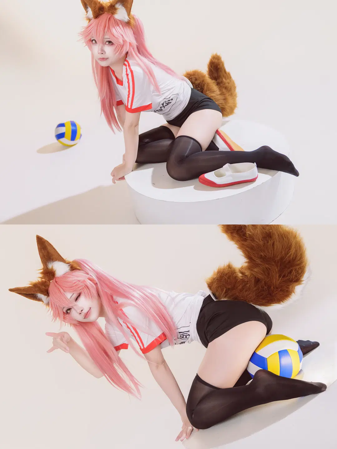 【玉藻の前 コスプレ】『Fate/Grand Order』白ホリ体操着の体育時間 - 萌萌的亚古兽HANS - 5枚目