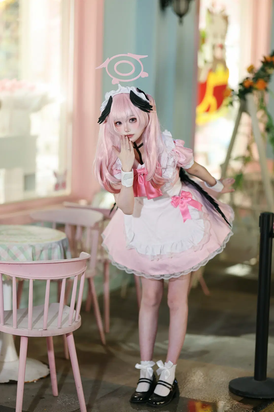 [Shimoe Koharu cosplay] Blue Archive Maid outfit Shoot Check-in by 悲伤的肥牛卷 - Image 3