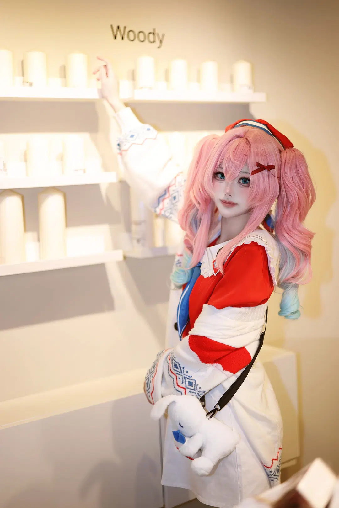 [Hyacinthia cosplay] Hyacinthia in Honkai: Star Rail, the Sweet & Cool Maiden in Red and White by 悲伤的肥牛卷 - Image 2