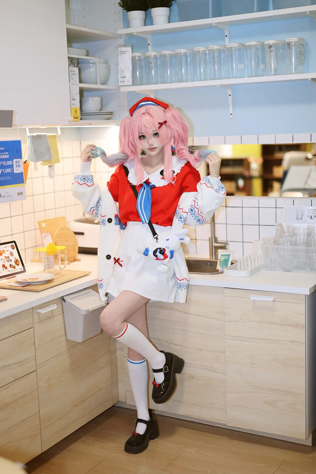 崩坏星穹铁道, 风堇cos, 白色过膝袜