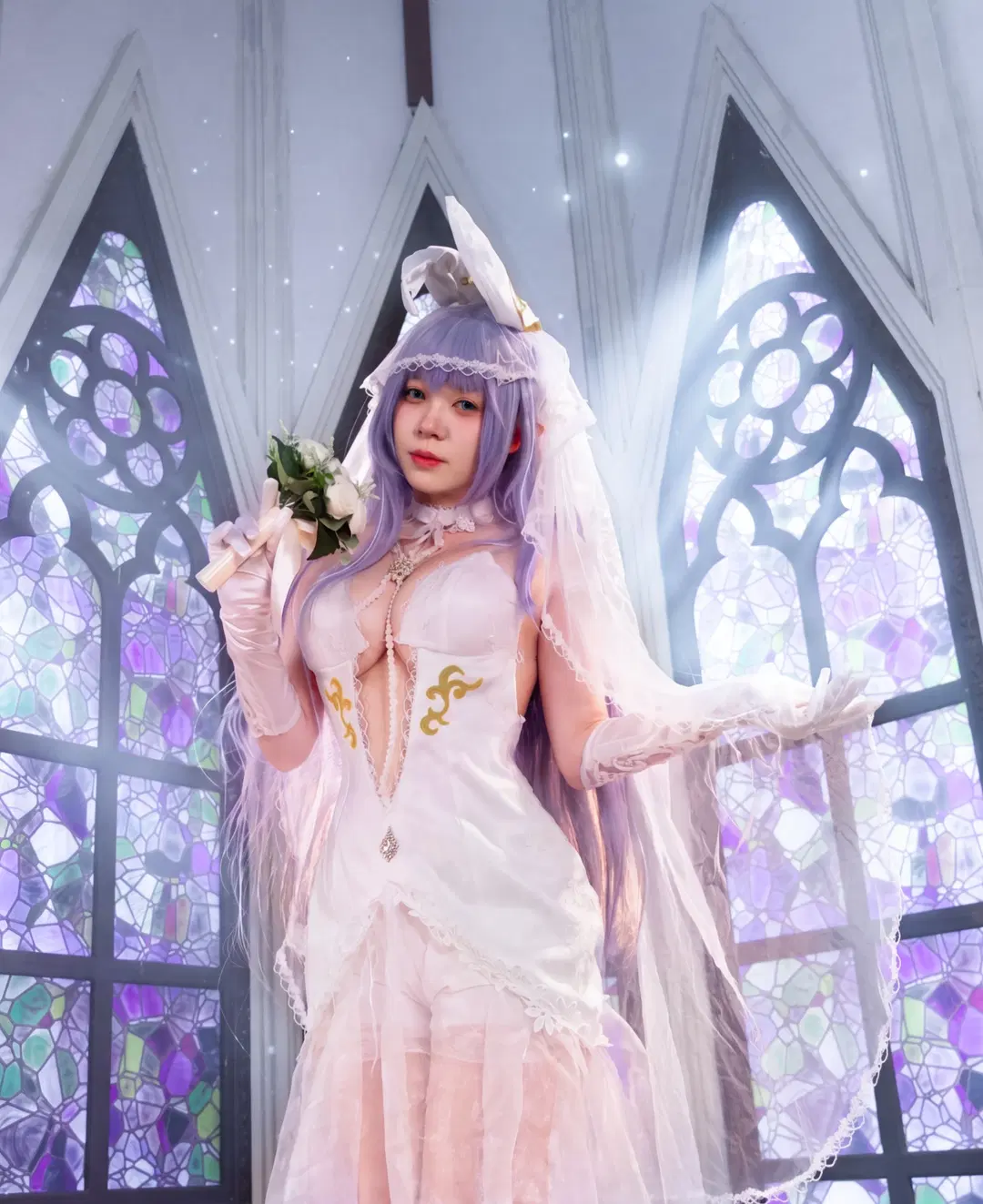【ニュージャージーコスプレ】『アズールレーン』ニュージャージー花嫁、教会に響く純白のロマンス - 命运卿（报班进修版） - 2枚目