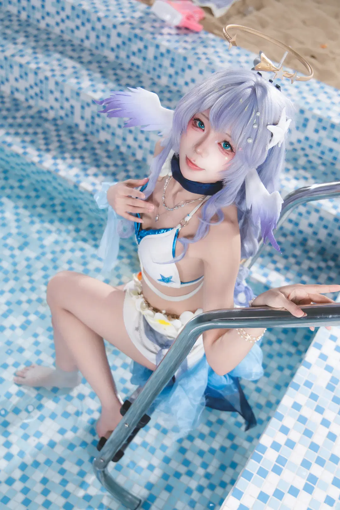【知更鸟cos】晴歌泳装夏日清凉出片 - 风凛纸鸢 - 第2张