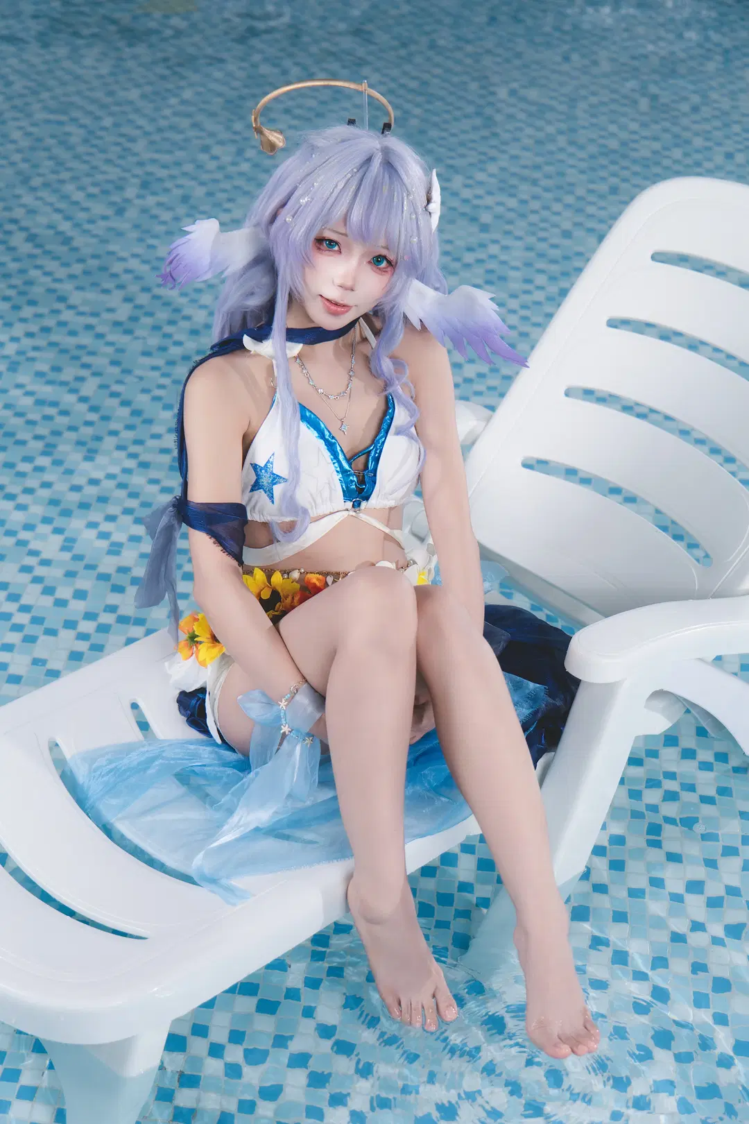 【知更鸟cos】崩坏星穹铁道晴歌泳装