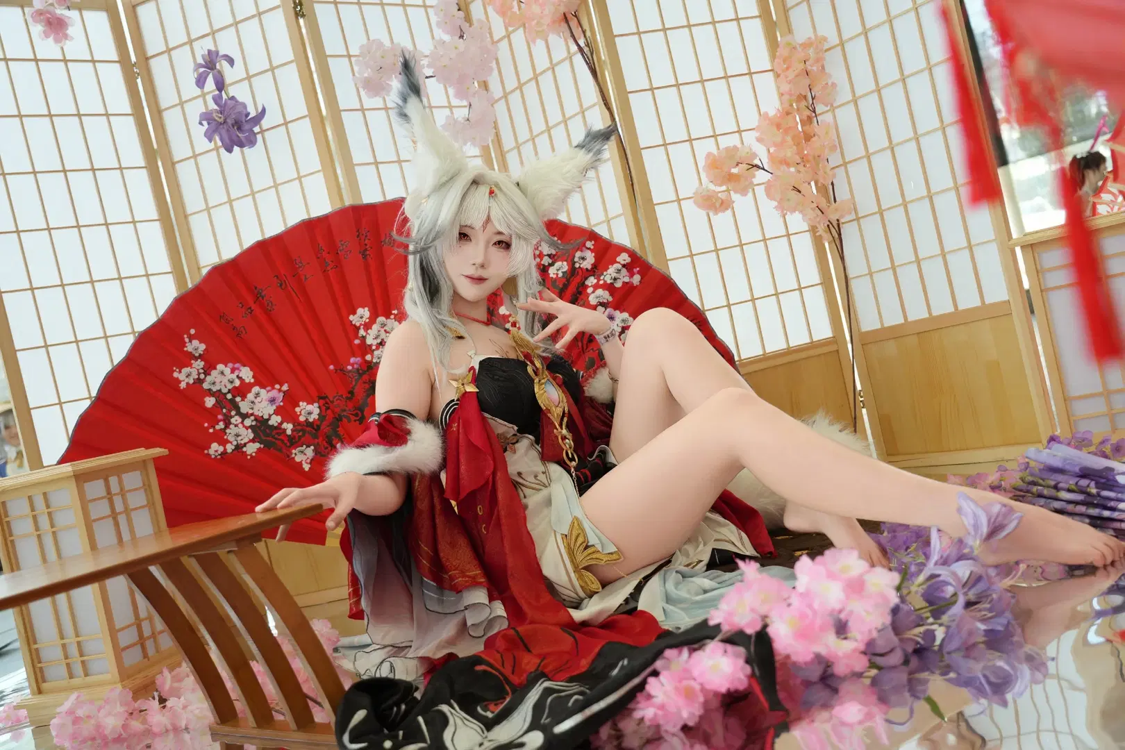 鸣潮, 和风摄影, 游戏cosplay, 狐耳娘, 心月狐cos
