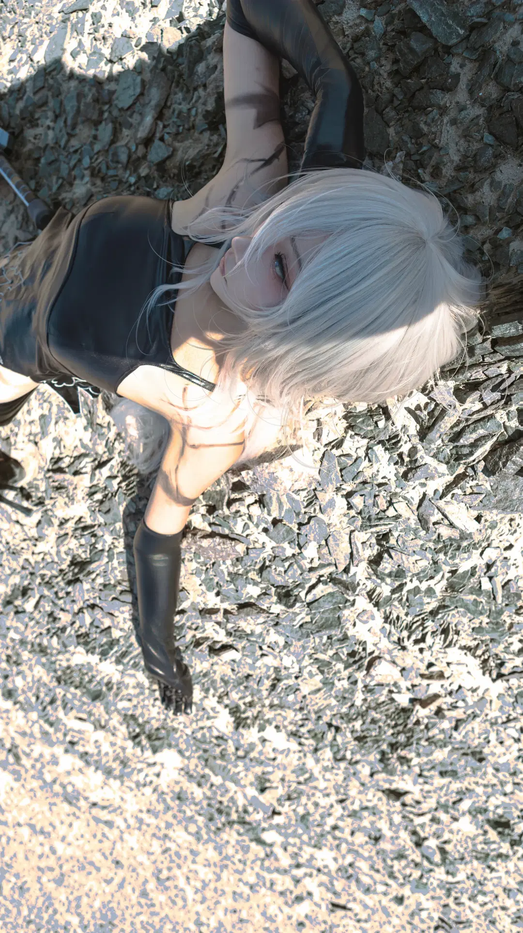 废土风, 尼尔机械纪元, cosplay正片, A2cos, 长腿