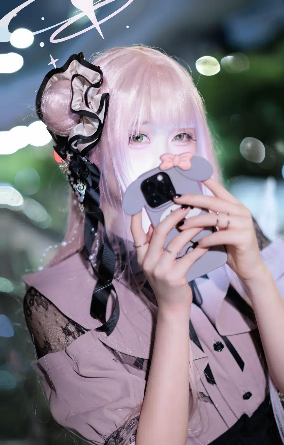 【聖園ミカ コスプレ】ブルーアーカイブのピンクの天使が夜に舞い降りる - 在线只有5分钟 - 3枚目