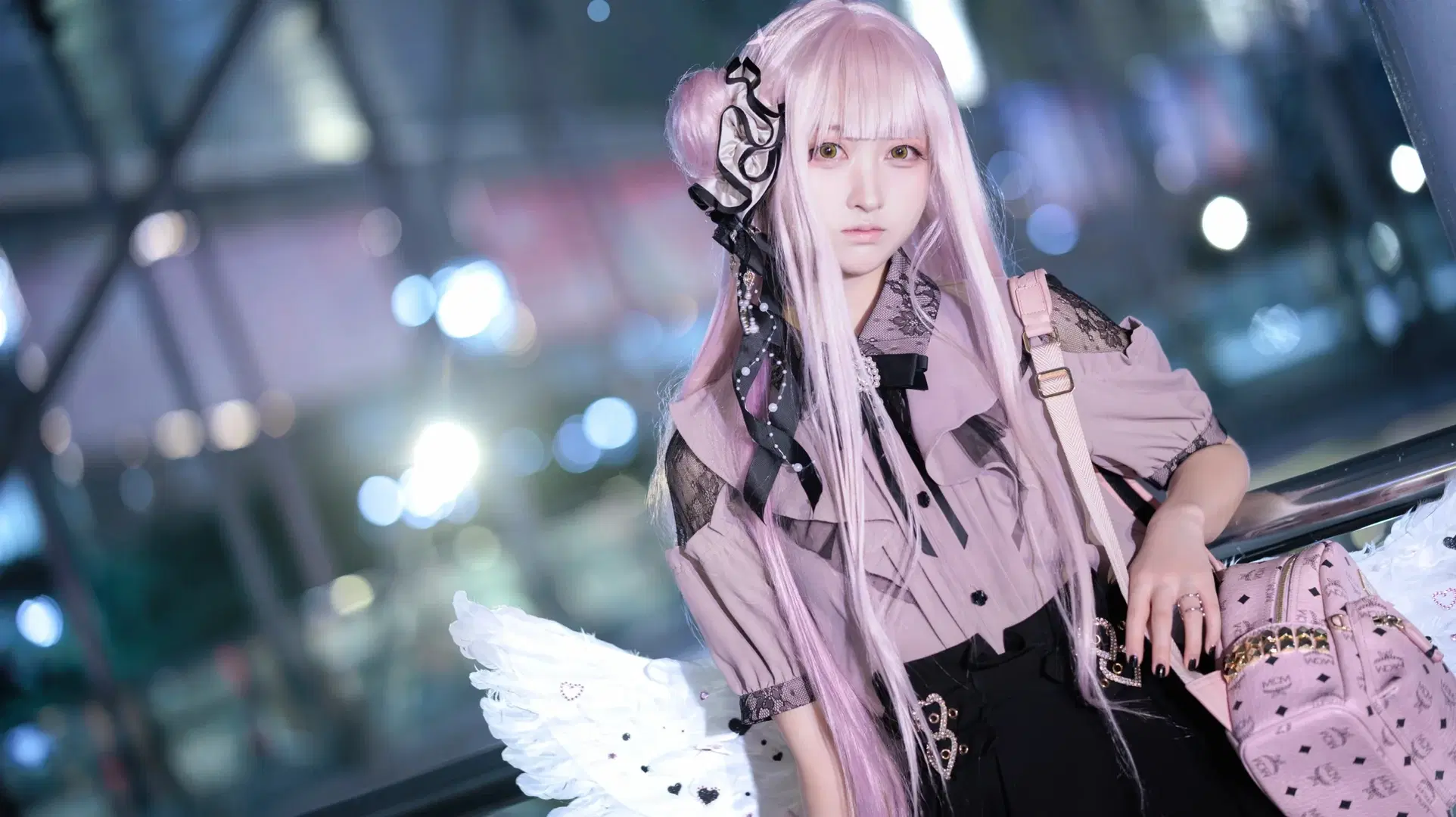 【聖園ミカ コスプレ】ブルーアーカイブのピンクの天使が夜に舞い降りる - 在线只有5分钟 - 5枚目