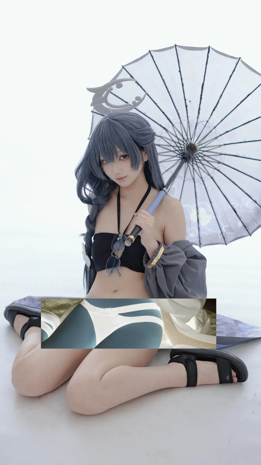 cosplay, 蔚蓝档案, 妃咲cos, 白棚摄影, 水妃咲