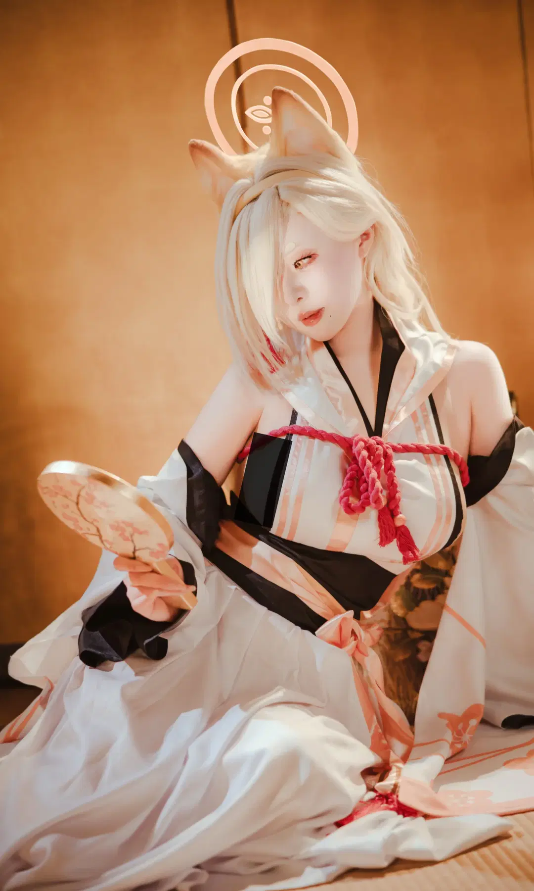【桑上果穗cos】碧蓝档案和风狐耳少女的棚拍记录 - 在线只有5分钟 - 第3张