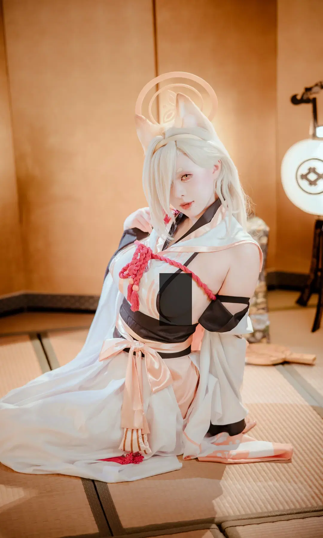 【桑上果穗cos】碧蓝档案和风狐耳少女的棚拍记录 - 在线只有5分钟 - 第4张