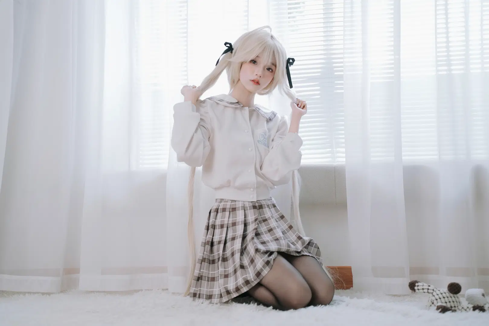 【春日野穹コスプレ】『ヨスガノソラ』制服スタイルの日常ダイアリー - 鱼遇雨欲与雨语 - 5枚目
