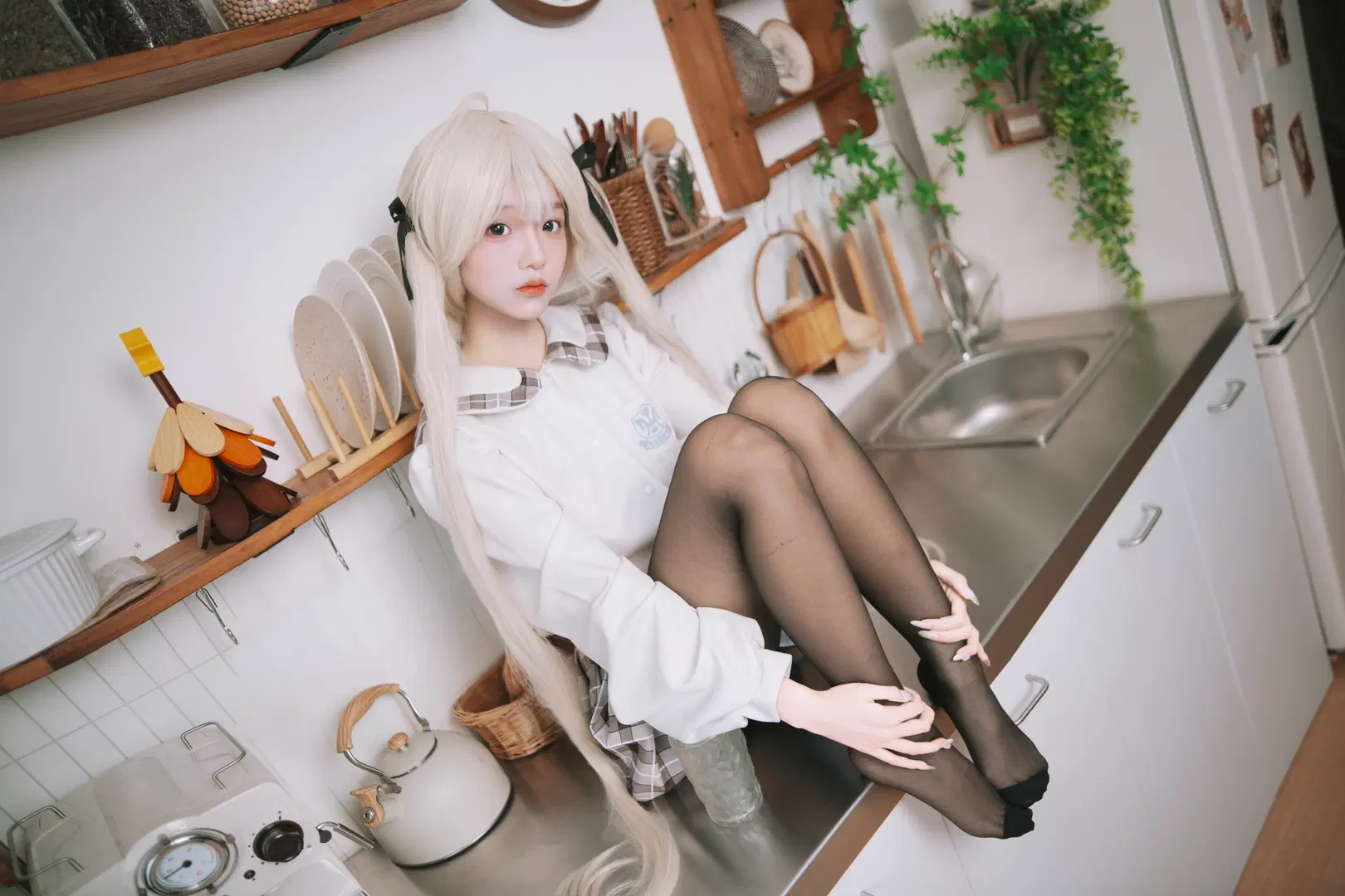 【春日野穹コスプレ】『ヨスガノソラ』制服スタイルの日常ダイアリー - 鱼遇雨欲与雨语 - 6枚目