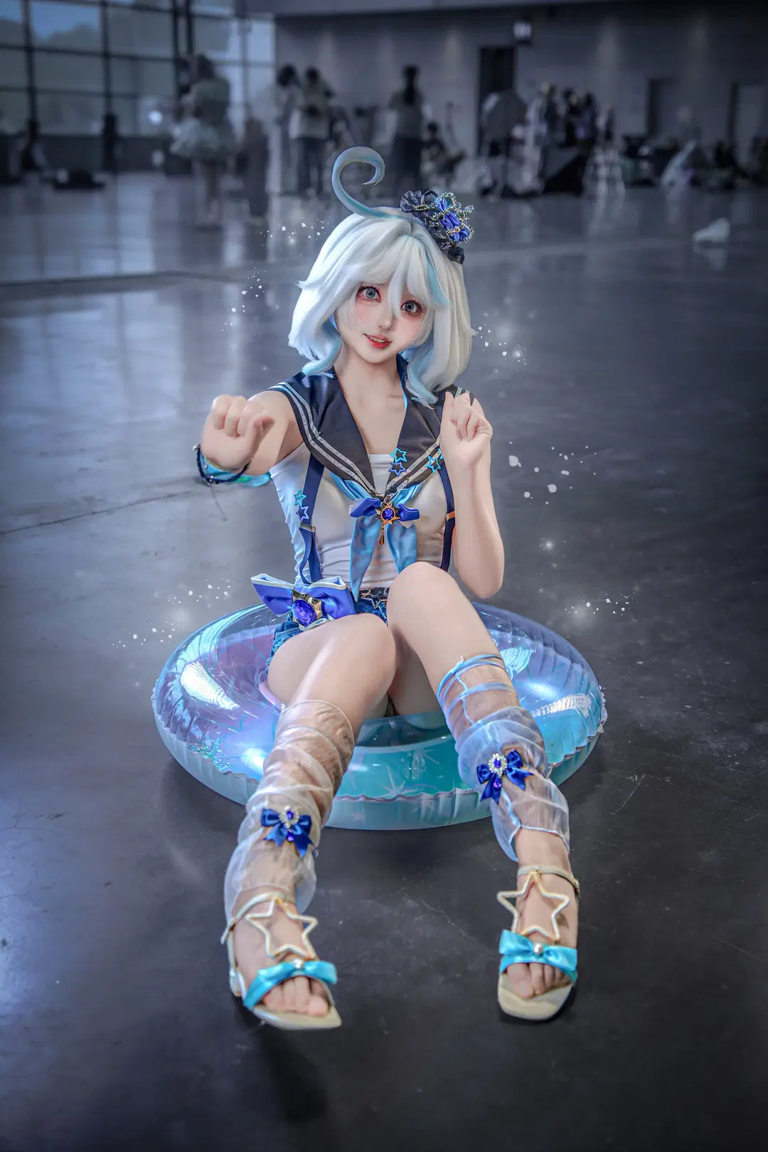 【芙宁娜cos】原神泳池造型的拍摄技巧分享 - 颜汐Mikyo - 第3张