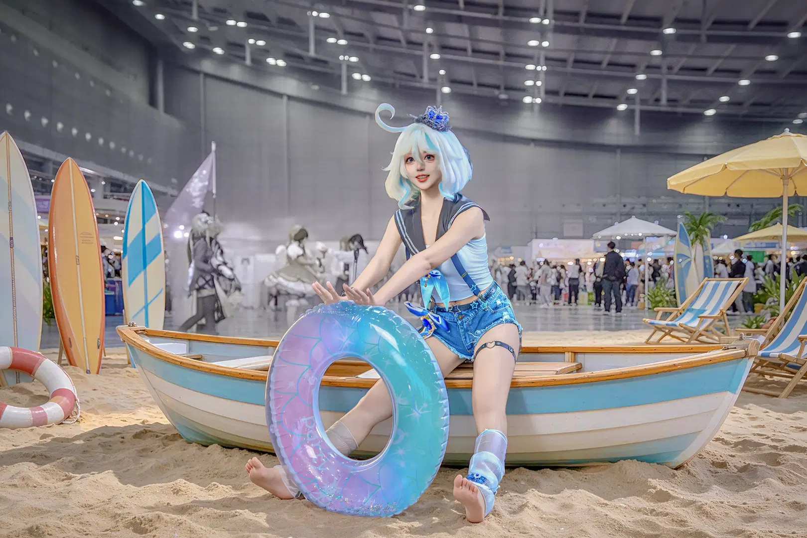 【フリーナ コスプレ】『原神』サマービーチ風コミコン速報写真 - 颜汐Mikyo - 4枚目