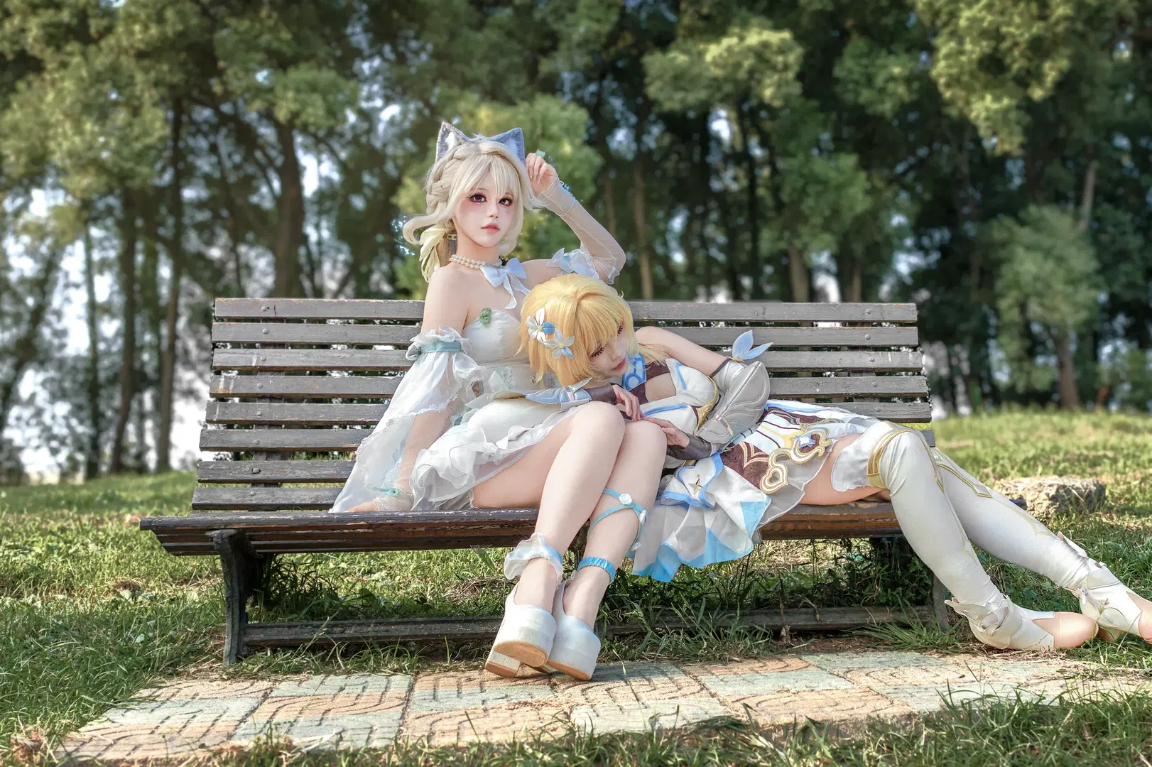 【リネット コスプレ】『原神』双子が森で過ごす静謐なひととき - 企鹅泡澡 - 2枚目