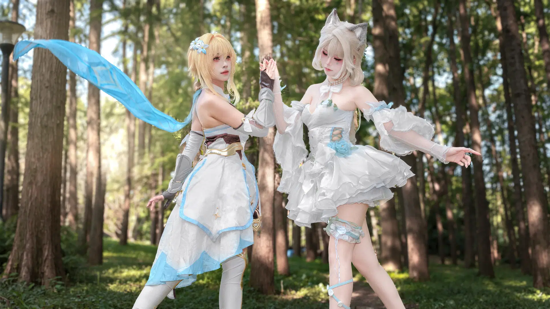【リネット コスプレ】『原神』双子が森で過ごす静謐なひととき - 企鹅泡澡 - 3枚目